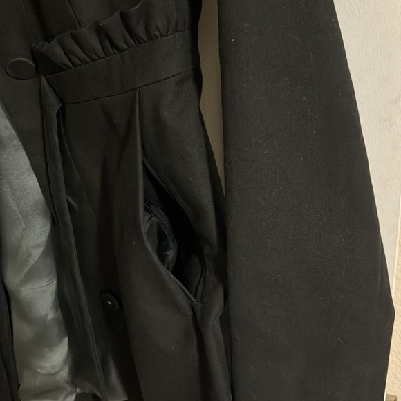 J Crew Black Cotton Jacket / Coat - Size 4 - Great for Fall - Picture 3 of 8